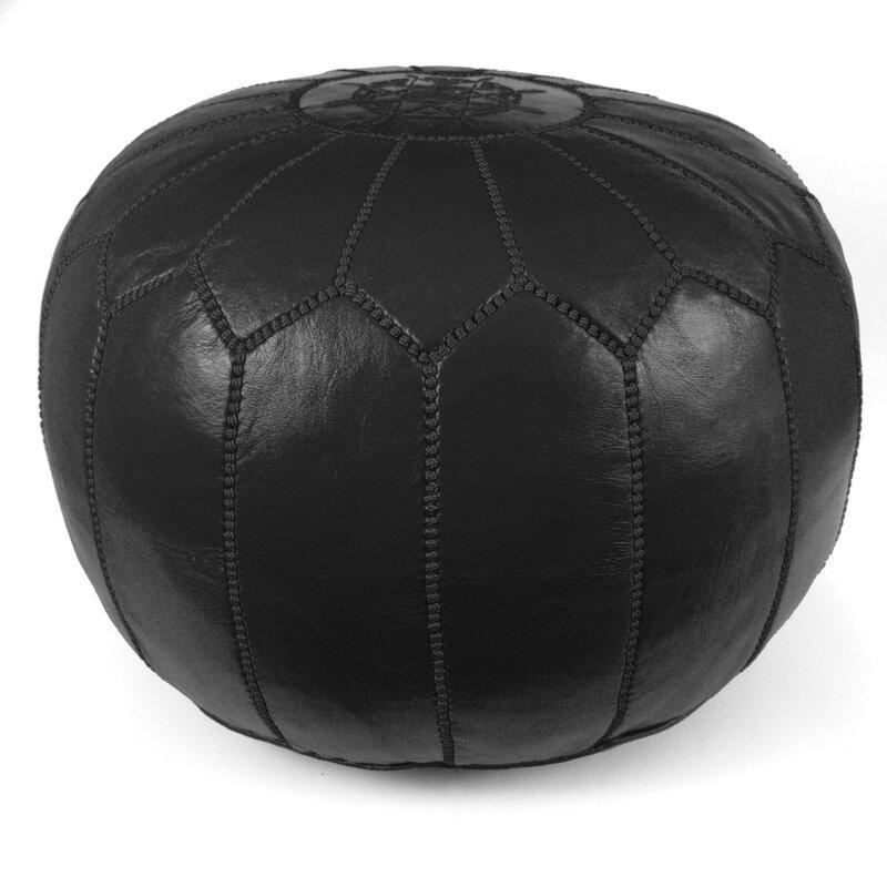 boholand™ Moroccan Pouf Ottoman 100% Genuine Leather