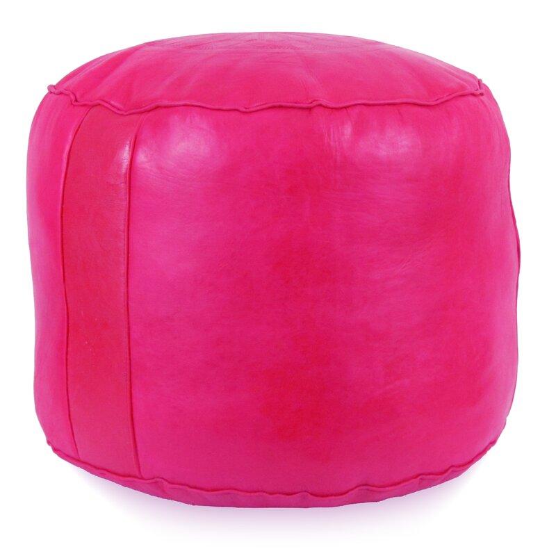 Boholand™ Solid Color Moroccan Leather Pouf - boholandesing