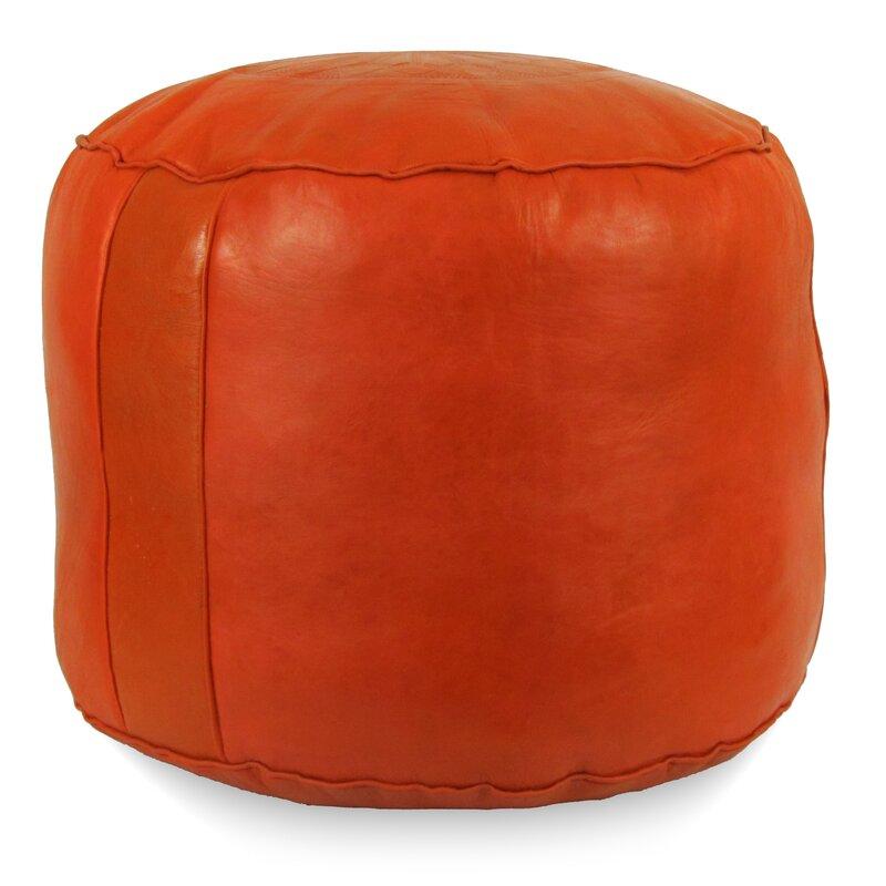 Boholand™ Solid Color Moroccan Leather Pouf - boholandesing