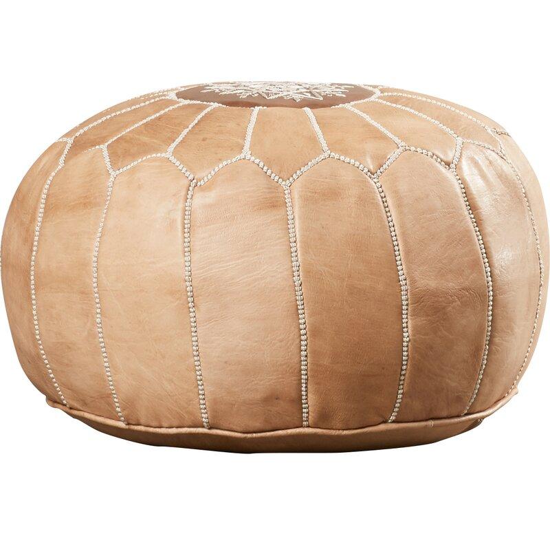 boholand™ Moroccan Pouf Ottoman 100% Genuine Leather - boholandesing