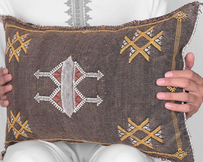 Cactus Silk Moroccan Pillow